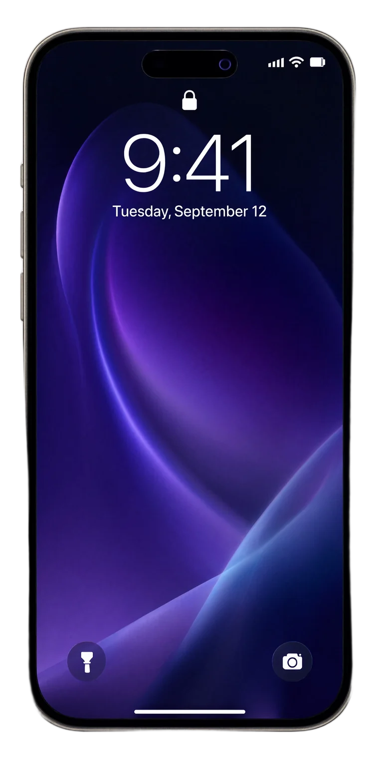 A business notification arriving on a phone lock screen